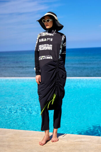 Tam Kapalı Tesettür Mayo M2517 Siyah