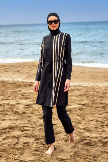 Tam Kapalı Tesettür Mayo M2520 Siyah